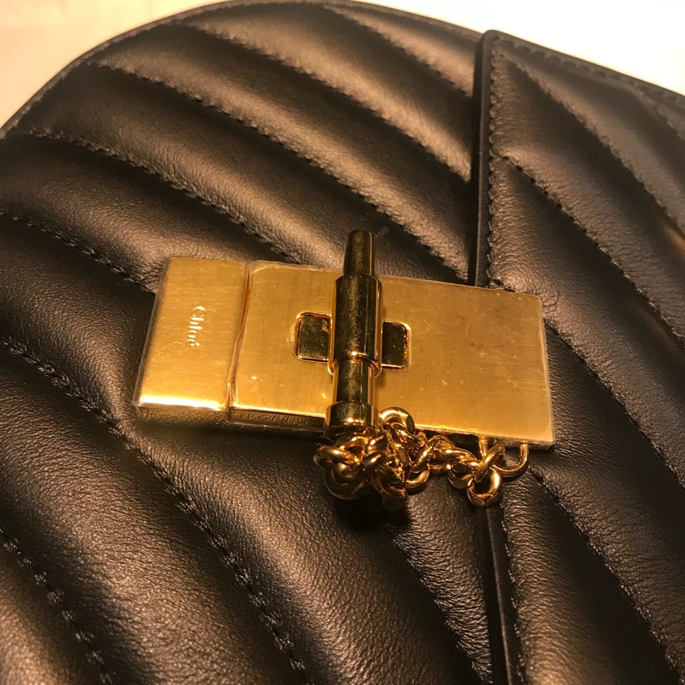 CHLOE Calfskin Quilted Mini Drew Bijou Bag - Picture 6 of 7